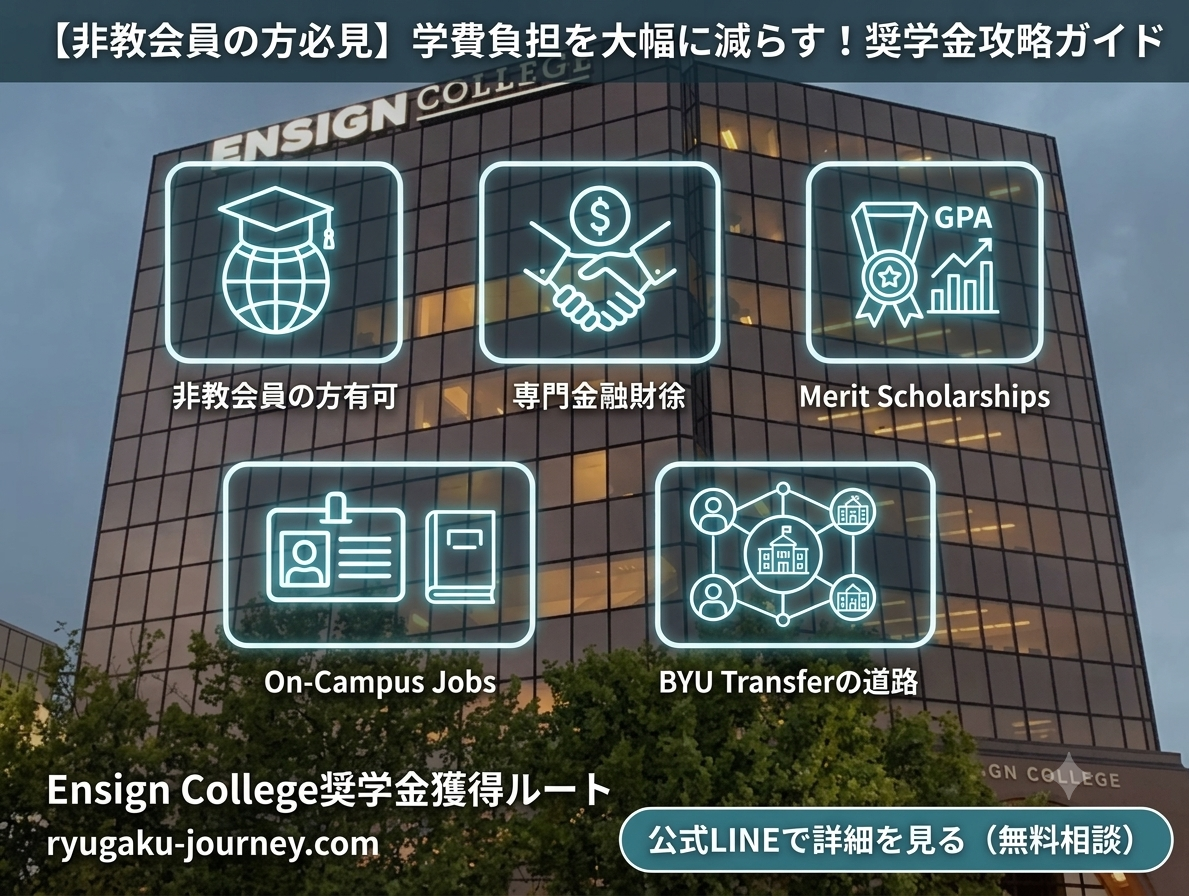 【知らないと損】非教会員の学費負担を劇的に減らす！Ensign College奨学金攻略の秘訣